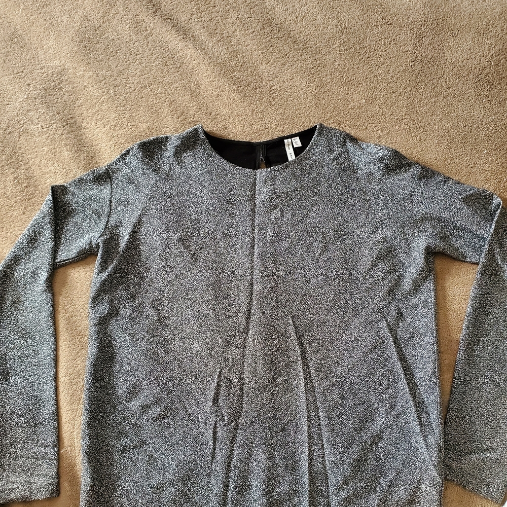 & other stories silver top size 6